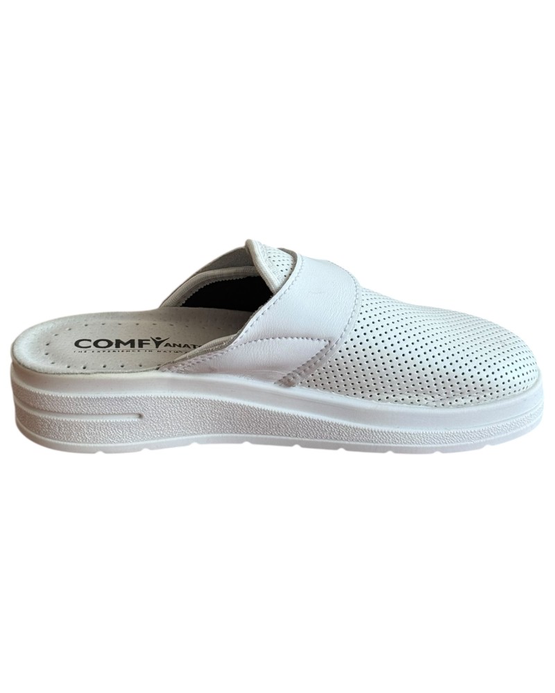 Γυναικεία Δερμάτινη Ανατομική Παντόφλα - M758