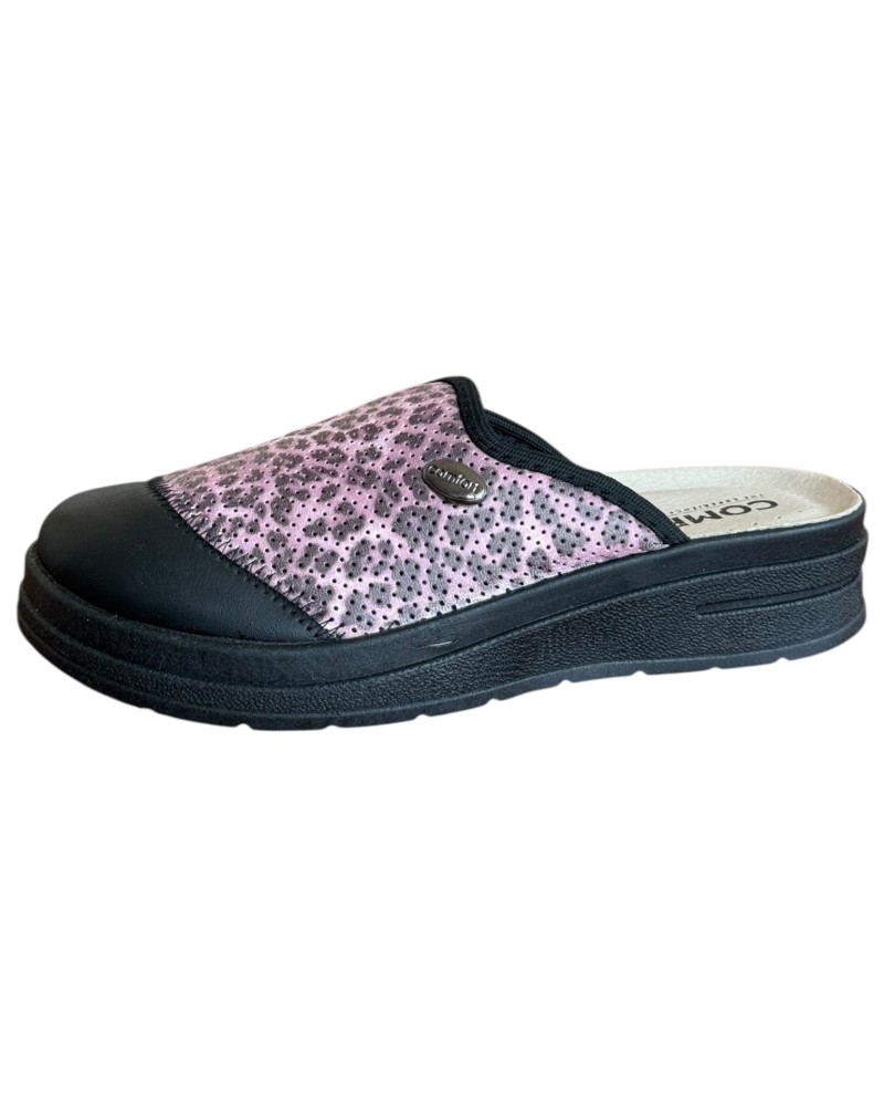 Γυναικεία Δερμάτινη Ανατομική Παντόφλα - M771