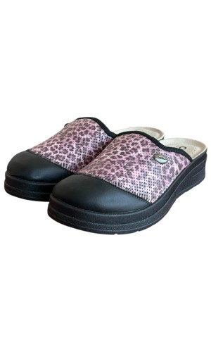 Γυναικεία Δερμάτινη Ανατομική Παντόφλα - M771