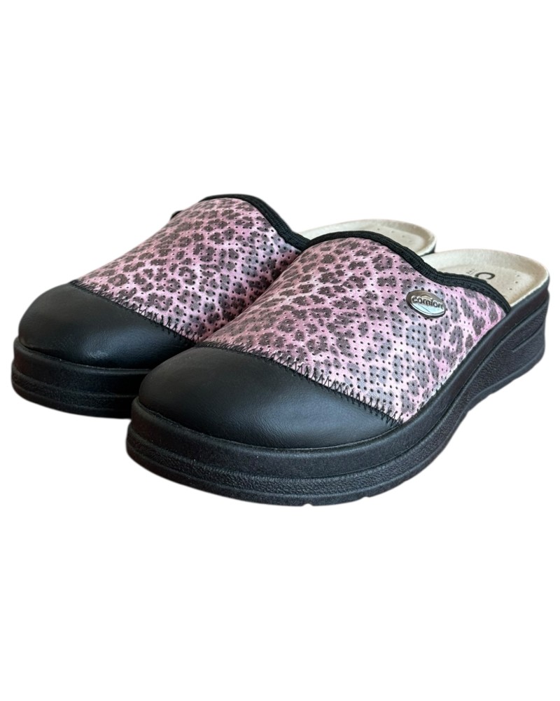 Γυναικεία Δερμάτινη Ανατομική Παντόφλα - M771