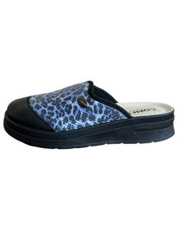 Γυναικεία Δερμάτινη Ανατομική Παντόφλα - M773