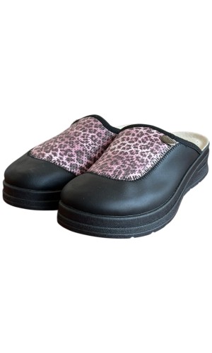 Γυναικεία Δερμάτινη Ανατομική Παντόφλα - M775