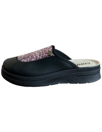 Γυναικεία Δερμάτινη Ανατομική Παντόφλα - M775