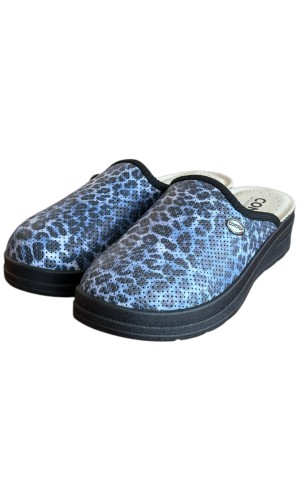 Γυναικεία Δερμάτινη Ανατομική Παντόφλα - M776