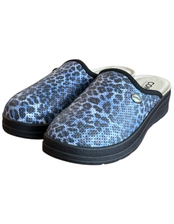 Γυναικεία Δερμάτινη Ανατομική Παντόφλα - M776