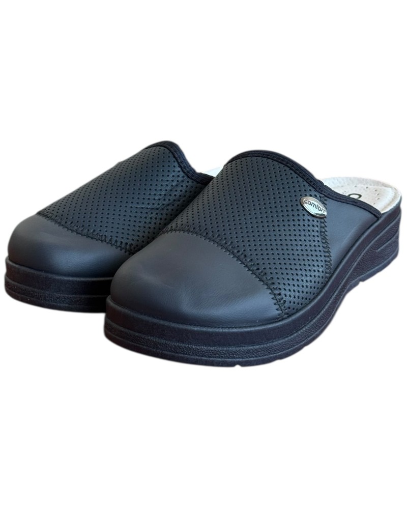 Γυναικεία Δερμάτινη Ανατομική Παντόφλα - M780