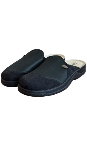 Ανδρική  Δερμάτινη Ανατομική Παντόφλα - M785