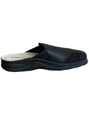 Ανδρική  Δερμάτινη Ανατομική Παντόφλα - M785