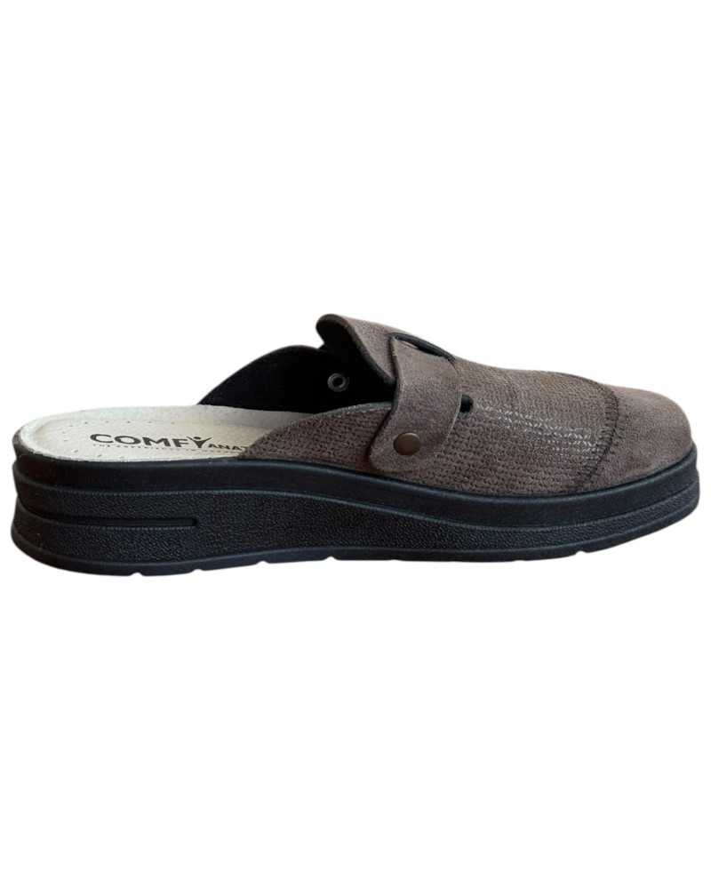 Γυναικεία Δερμάτινη Ανατομική Παντόφλα  - M791