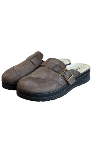 Γυναικεία Δερμάτινη Ανατομική Παντόφλα  - M791