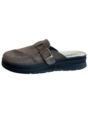 Γυναικεία Δερμάτινη Ανατομική Παντόφλα  - M791