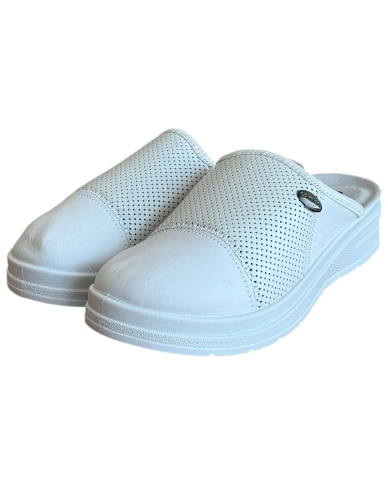 Γυναικεία Δερμάτινη Ανατομική Παντόφλα  - M794