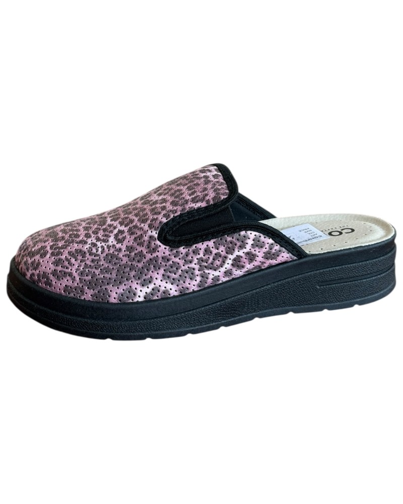 Γυναικεία Δερμάτινη Ανατομική Παντόφλα  - M795