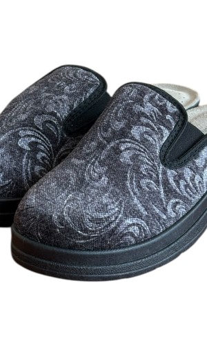 Γυναικεία Δερμάτινη Ανατομική Παντόφλα  - M796