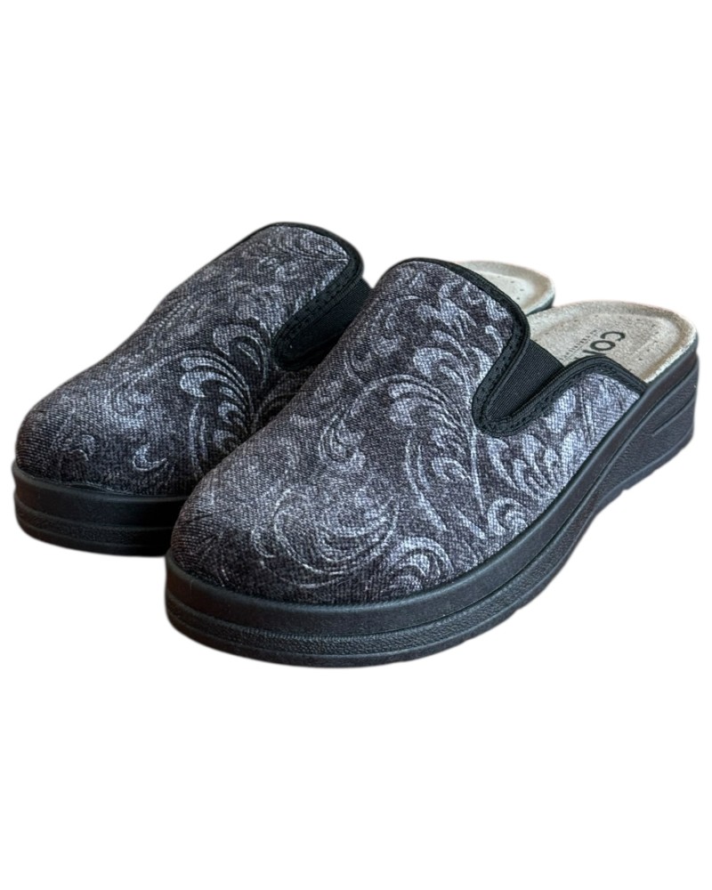 Γυναικεία Δερμάτινη Ανατομική Παντόφλα  - M796