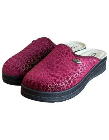 Γυναικεία Δερμάτινη Ανατομική Παντόφλα  - M797