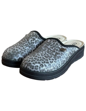 Γυναικεία Δερμάτινη Ανατομική Παντόφλα  - M801