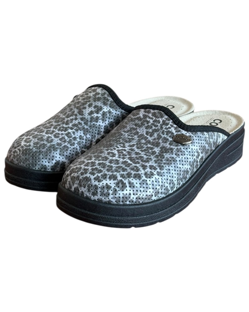 Γυναικεία Δερμάτινη Ανατομική Παντόφλα  - M801