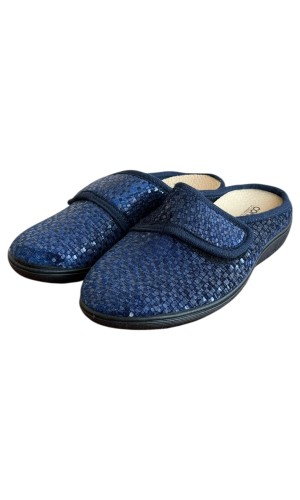 Γυναικεία Δερμάτινη Ανατομική Παντόφλα  - M841