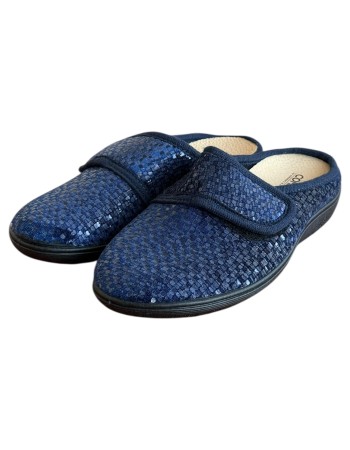 Γυναικεία Δερμάτινη Ανατομική Παντόφλα  - M841