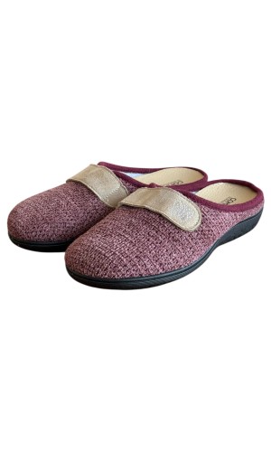 Γυναικεία Δερμάτινη Ανατομική Παντόφλα  - M842