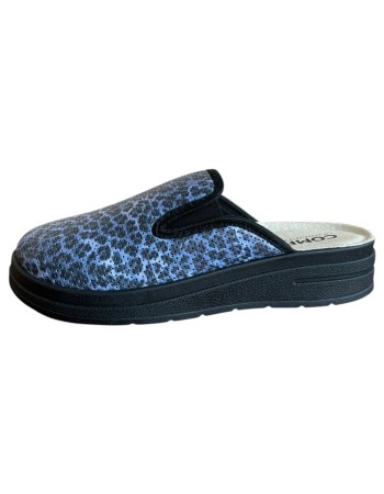 Γυναικεία Δερμάτινη Ανατομική Παντόφλα  - M870