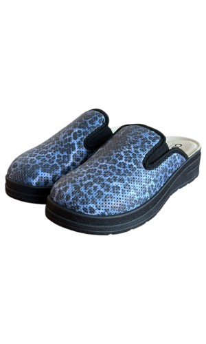 Γυναικεία Δερμάτινη Ανατομική Παντόφλα  - M870