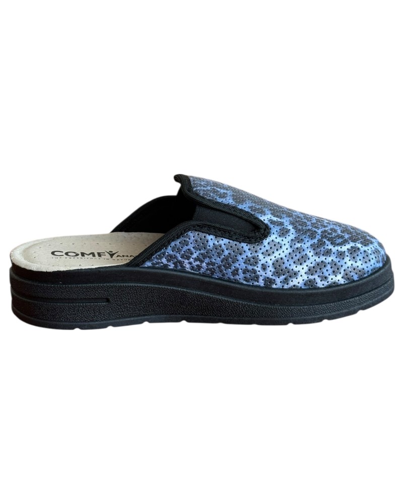 Γυναικεία Δερμάτινη Ανατομική Παντόφλα  - M870