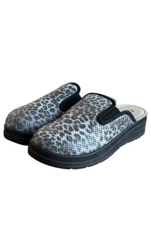 Γυναικεία Δερμάτινη Ανατομική Παντόφλα  - M871