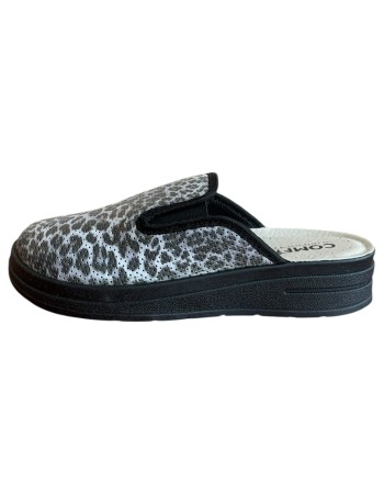 Γυναικεία Δερμάτινη Ανατομική Παντόφλα  - M871