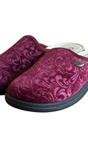 Γυναικεία Δερμάτινη Ανατομική Παντόφλα  - M874