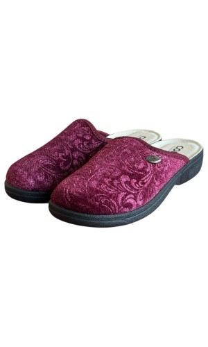 Γυναικεία Δερμάτινη Ανατομική Παντόφλα  - M874