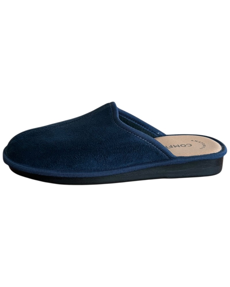 Ανδρική  Δερμάτινη Ανατομική Παντόφλα - M898