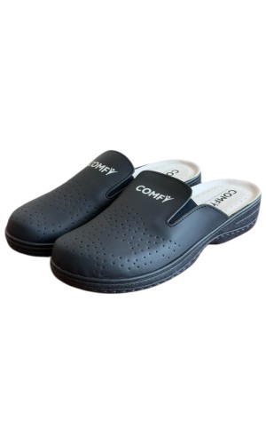 Γυναικεία Δερμάτινη Ανατομική Παντόφλα  - M962