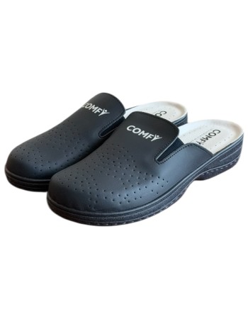 Γυναικεία Δερμάτινη Ανατομική Παντόφλα  - M962