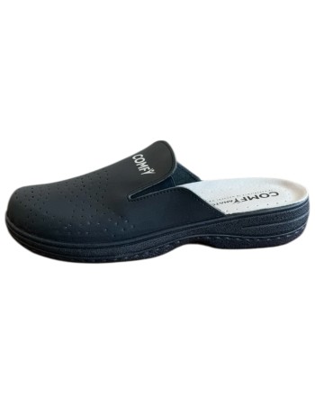 Γυναικεία Δερμάτινη Ανατομική Παντόφλα  - M962