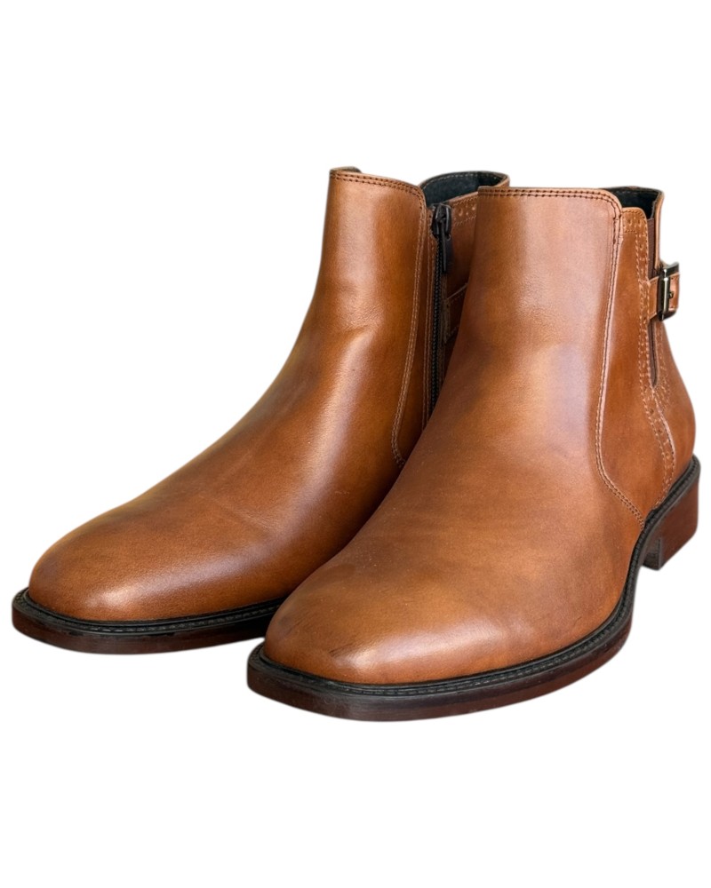  Δερμάτινο Ανδρικό Μποτάκι - N124