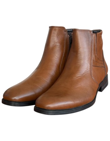  Δερμάτινο Ανδρικό Μποτάκι - N129