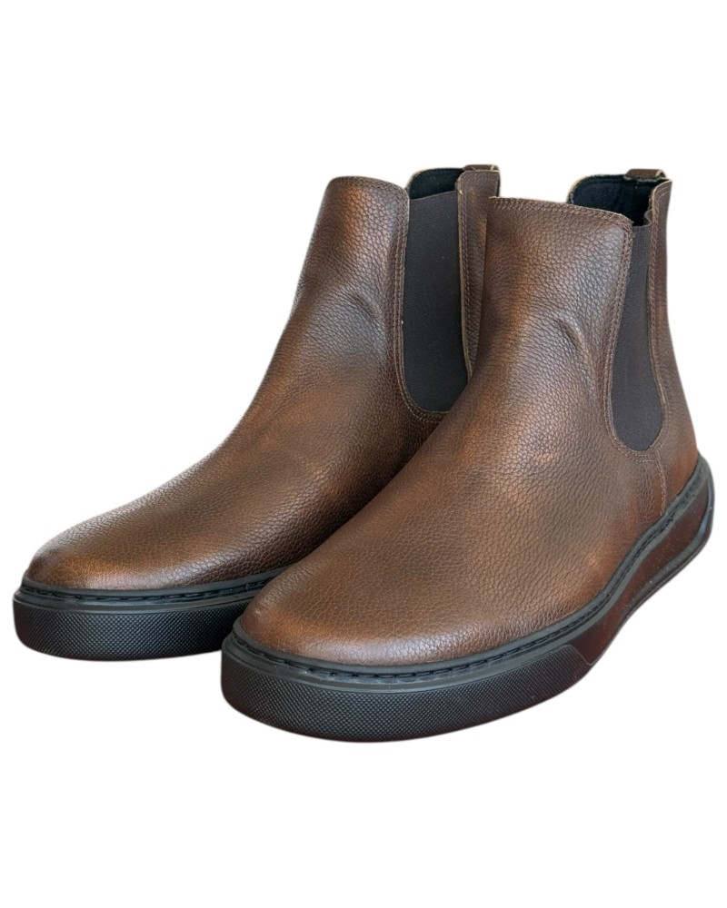  Δερμάτινο Ανδρικό Μποτάκι - N186