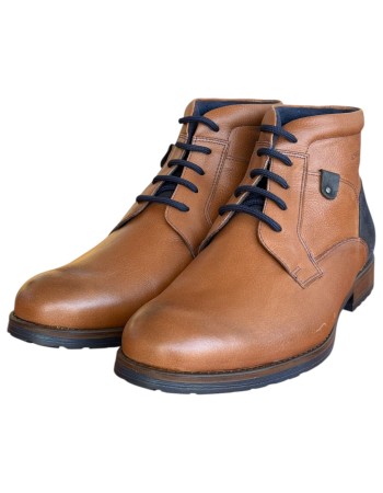  Δερμάτινο Ανδρικό Μποτάκι - N284