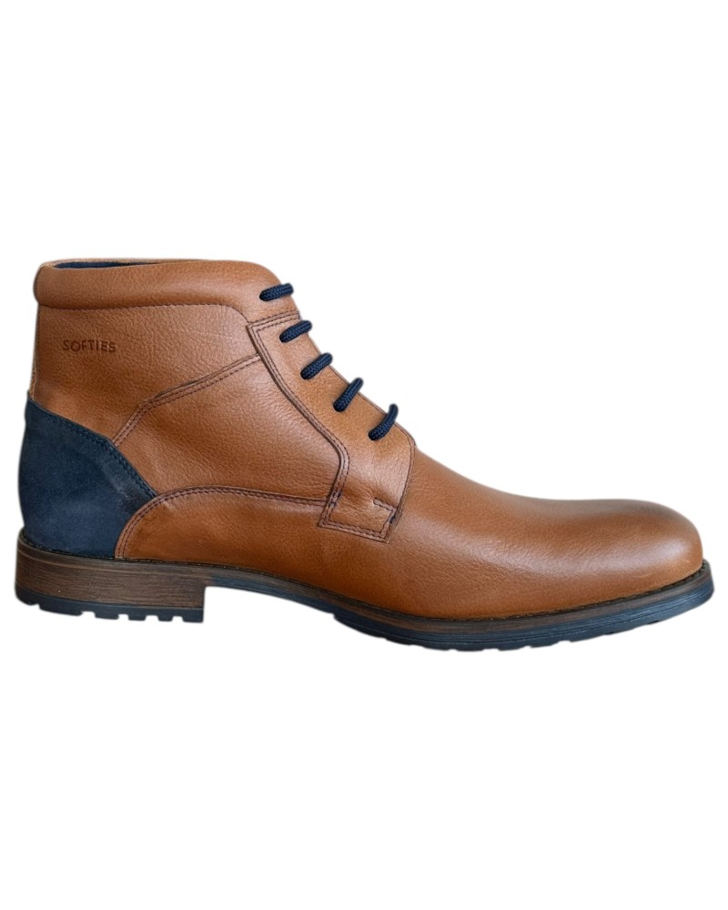  Δερμάτινο Ανδρικό Μποτάκι - N284