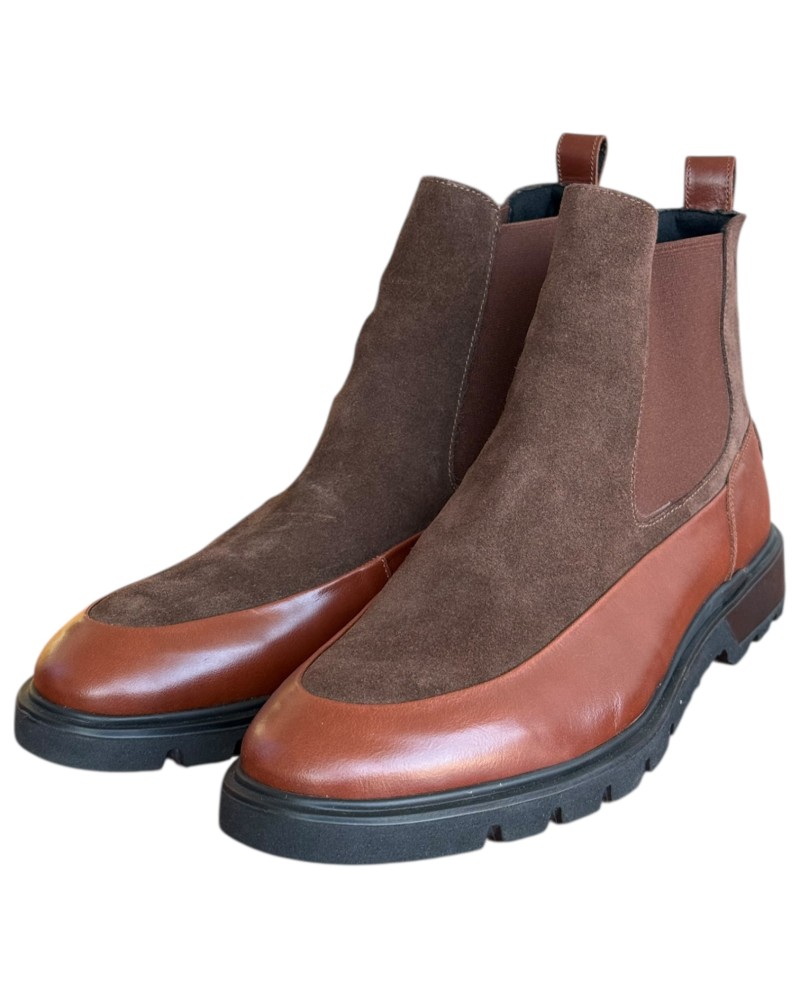  Δερμάτινο Ανδρικό Μποτάκι - N302