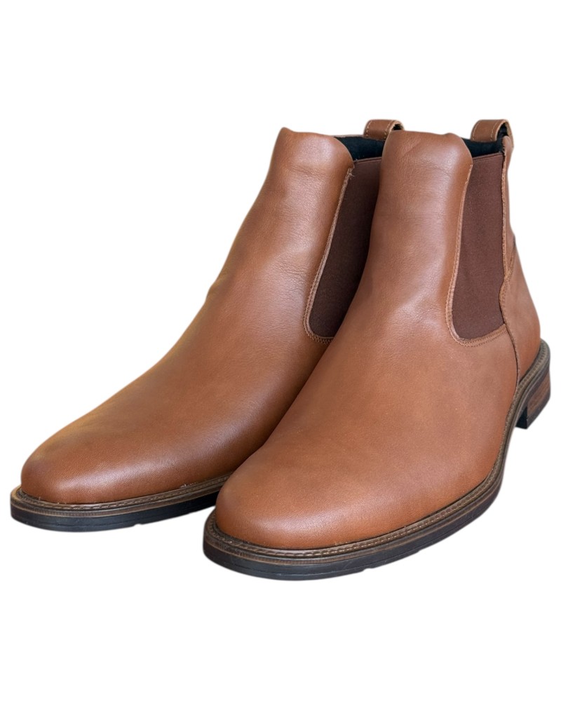  Δερμάτινο Ανδρικό Μποτάκι - N303