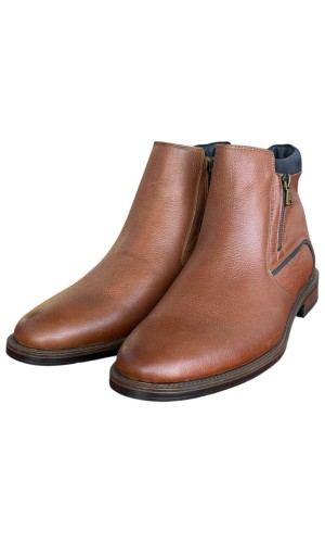  Δερμάτινο Ανδρικό Μποτάκι - N309