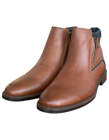  Δερμάτινο Ανδρικό Μποτάκι - N309