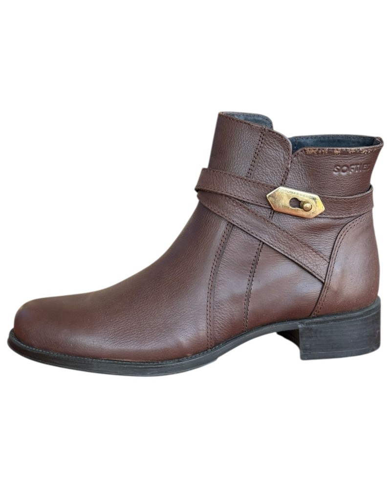 Δερμάτινο Γυναικείo Μποτάκι - N318