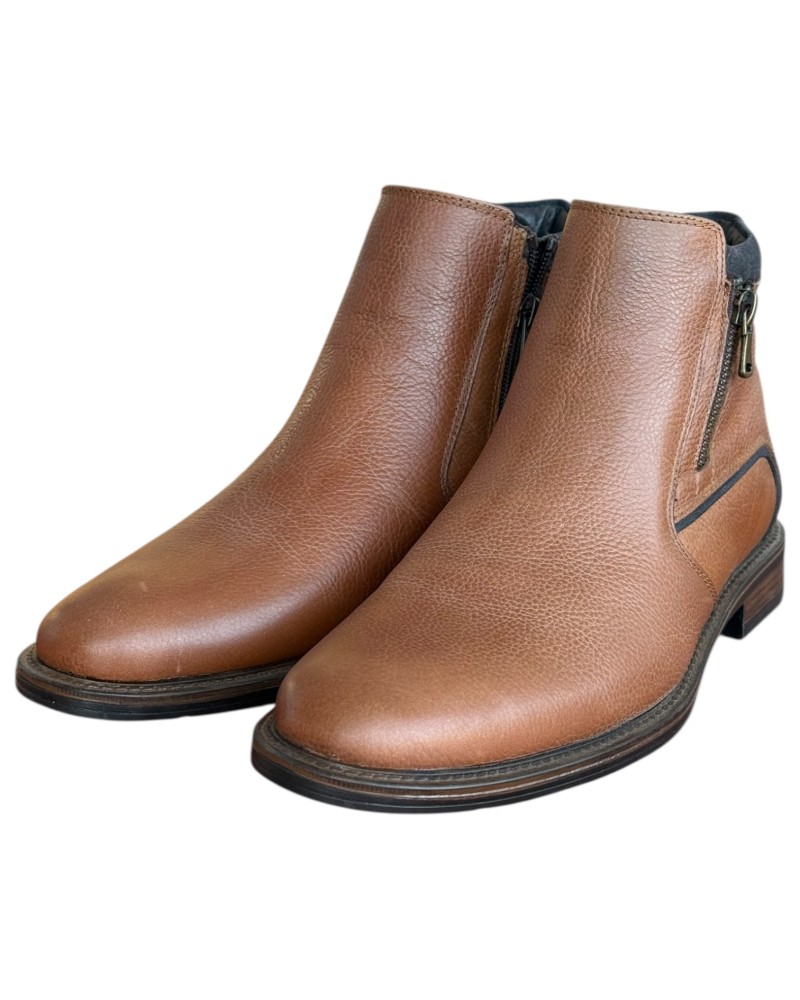  Δερμάτινο Ανδρικό Μποτάκι - N343