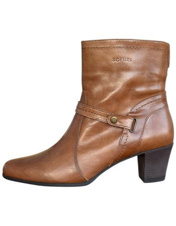 Δερμάτινο Γυναικείo Μποτάκι - N498