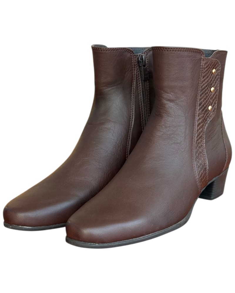 Δερμάτινο Γυναικείo Μποτάκι - N504