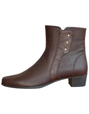 Δερμάτινο Γυναικείo Μποτάκι - N504